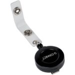 Cordoncino jojo per portabadge Q-Connect fino a 60 cm nero