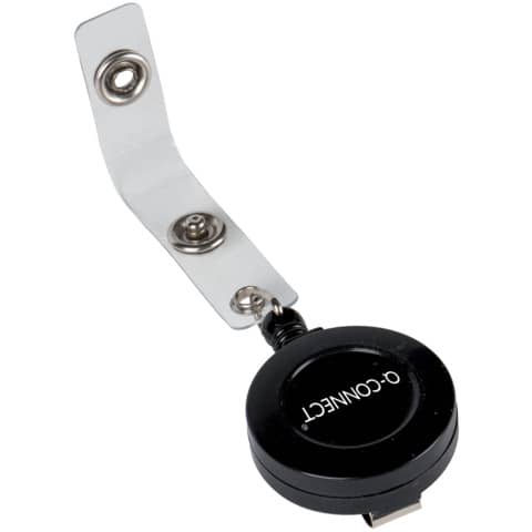 Cordoncino jojo per portabadge Q-Connect fino a 60 cm nero
