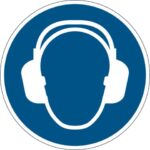 Floor pictogram 'Wear ear protection' DURABLE blue Ø