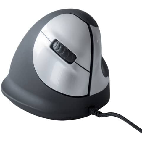 Mouse verticale per destrorsi R-GO Tools laser nero 165-195 mm con cavo