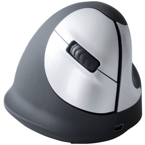 Mouse verticale per destrorsi R-GO Tools laser nero 165-195 mm wireless