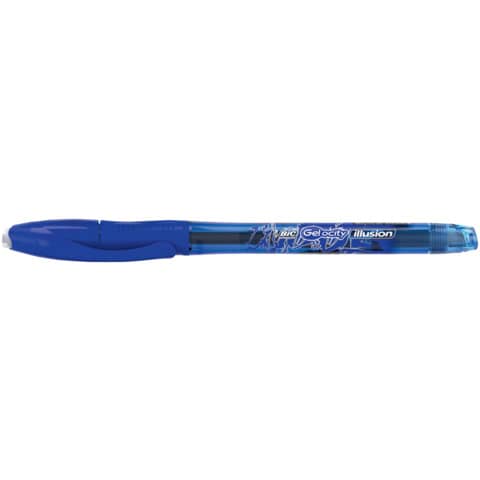 Penna gel cancellabili BIC Gel-ocity Illusion M 0,7 mm blu