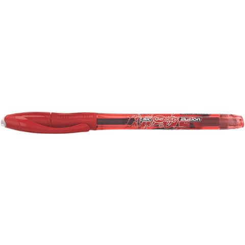 BIC Gel-ocity Illusion M 0.7 mm red erasable gel pen