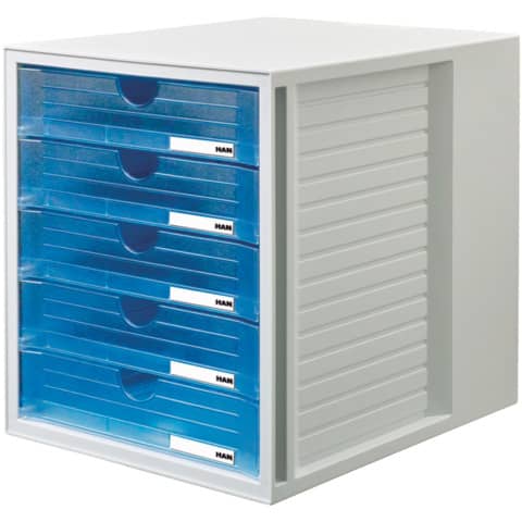 Cassettiera a 5 cassetti per carta (DIN A4/C4) Han L.275xH.320xP.330 mm