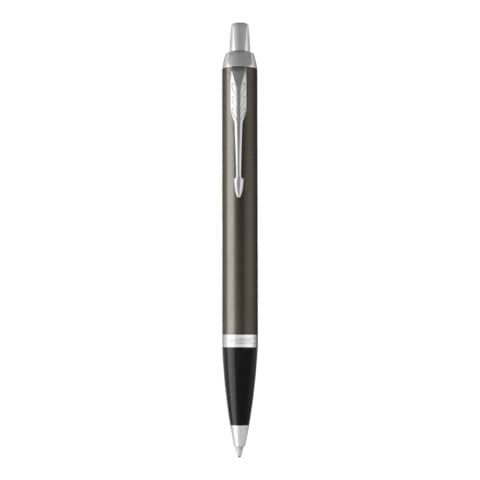 Penna a sfera Parker IM punta M inchiostro blu Parker Dark Espresso CT