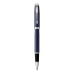 Penna roller Parker IM punta F inchiostro nero Blue GT