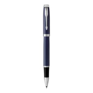 Penna roller Parker IM punta F inchiostro nero Blue GT