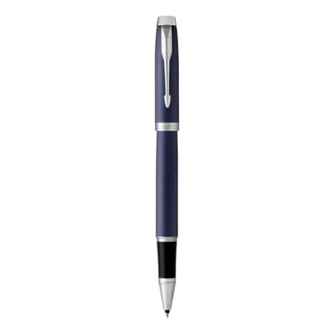 Penna roller Parker IM punta F inchiostro nero Blue GT