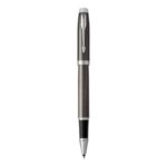 Penna roller Parker IM punta F inchiostro nero Dark Espresso CT
