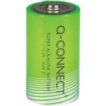 Batteria alcalina Q-Connect D/LR20 1.5 V - conf. 2 pz -