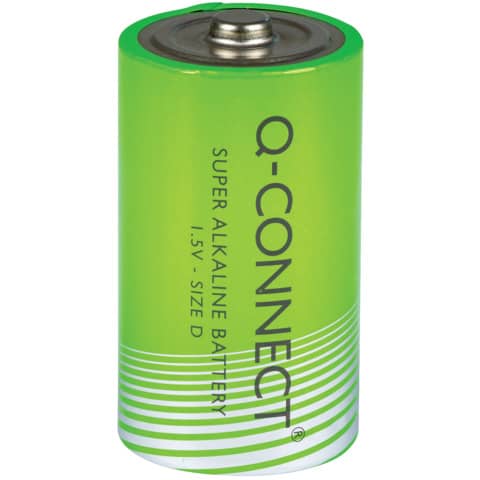 Batteria alcalina Q-Connect D/LR20 1.5 V - conf. 2 pz -