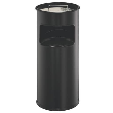 Durable steel column ashtray with sand and round base H 62 x Ø 26