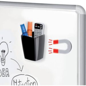 Portapennarelli magnetico CEP in polistirene antiurto riciclabile nero