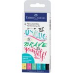 Faber Castell Pitt Artist pigmented ink pen - 6 pcs.