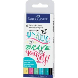 Faber Castell Pitt Artist pigmented ink pen - 6 pcs.