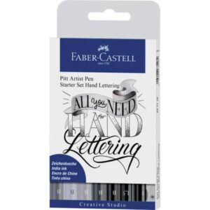 Faber Castell Pitt Artist pigmented ink pen - 9 pcs.