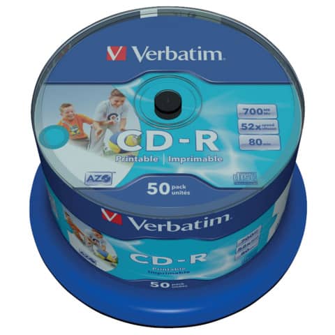 CD-R AZO Verbatim 52x 700 MB spindle case from