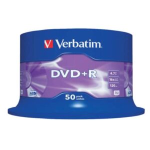 DVD+R Verbatim 16x 4,7 GB Spindle Case da