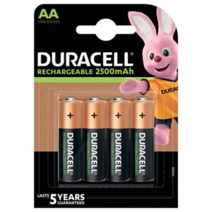 Batterie ricaricabili Duracell Precaricata Stilo 2500 mAh AA