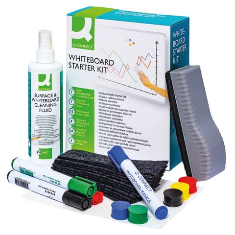 Q-Connect magnetic whiteboard starter kit