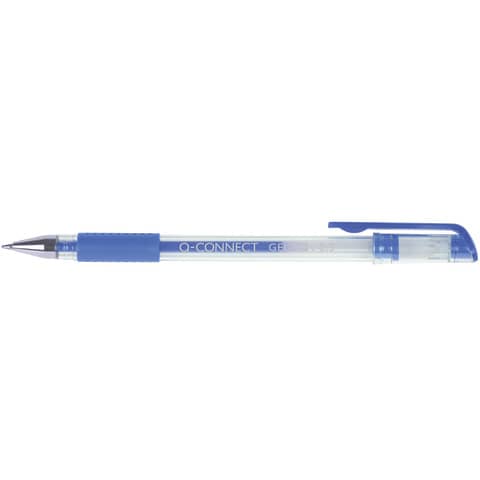 Q-Connect gel ink biros with 0.5 mm cap blue -