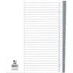 Numeric divider Q-Connect grey XL 24.5x29.7 cm ppl 1-31