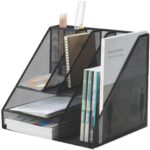Q-Connect holder 34.5x29x29.5 cm black large - 8 compartments