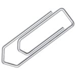 Q-Connect clips nickel-plated steel wire 32 mm