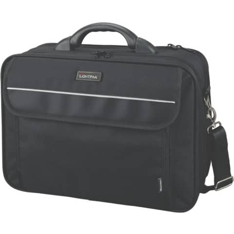 Borsa portacomputer Lightpak ARCO in poliestere 40,5x33x16 cm fino a 15" nero
