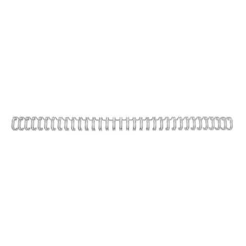Spirali metalliche a 34 anelli GBC WireBind 14 mm a4 argento