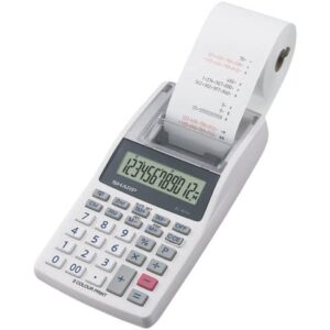 Sharp EL-1611V 12-digit mobile printing calculator 2-colour dual printing