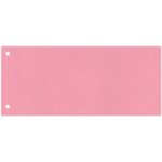 Separatore per archivio con due fori Q-Connect 24x10,5 cm 190 g/m² rosa