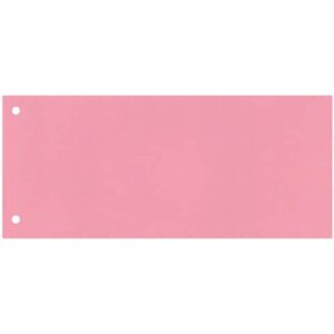Separatore per archivio con due fori Q-Connect 24x10,5 cm 190 g/m² rosa