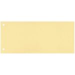 Separatore per archivio con due fori Q-Connect 24x10,5 cm 190 g/m² giallo