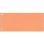 Separatore per archivio con due fori Q-Connect 24x10,5 cm 190 g/m² arancio