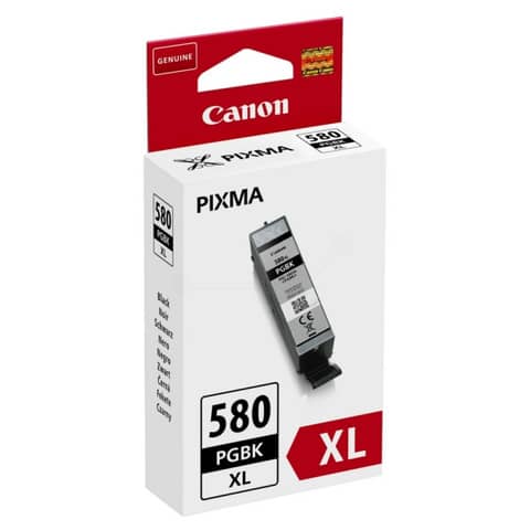 Cartuccia inkjet alta capacità ink pigmentato PGI-580PGBK XL Canon nero