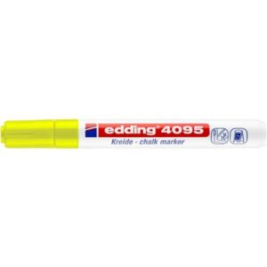 Marcatore a gesso liquido edding 4095 punta conica 2-3 mm giallo fluorescente