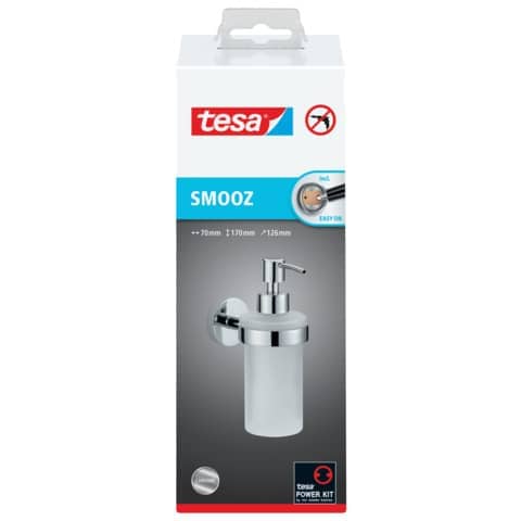 Removable and reusable tesa Smooz liquid soap dispenser