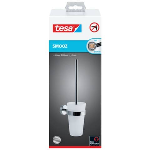 Toilet brush holder tesa Smooz removable and reusable