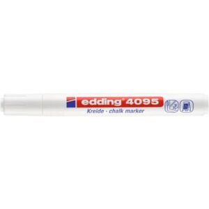 Marcatore a gesso liquido edding 4095 punta conica 2-3 mm bianco