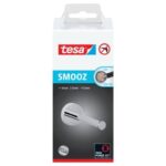 Portarotolo di scorta WC tesa Smooz rimovibile e riposizionabile