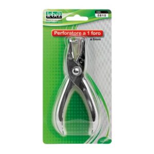 Perforatore Lebez 1 foro da 6 mm argento