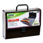 Valigetta portadocumenti Lebez 33x24,5x8 cm 25 scomparti ass. blu, nero e rosso