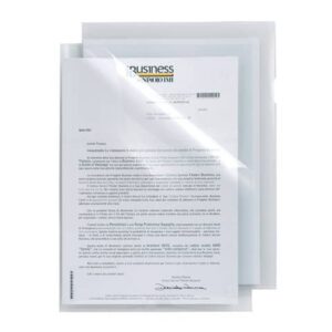 Cartelline a L in PP Sei Rota Poli T 150 A4 trasparente - alto spessore -