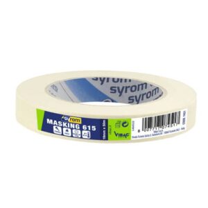 Nastro adesivo in carta Masking 615 SYROM avorio formato 19 mm x 50 m