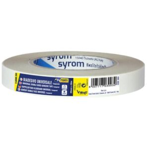 Double-sided adhesive tape D.F.PLP 250 SYROM format 25 mm x 50 m - ppl material