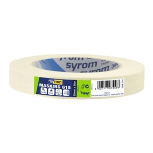 Nastro adesivo in carta Masking 615 SYROM avorio formato 25 mm x 50 m