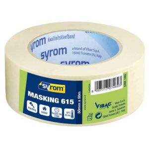 Nastro adesivo in carta Masking 615 SYROM avorio formato 50 mm x 50 m