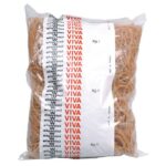 Elastici Viva in busta in gomma naturale ambra 60 mm