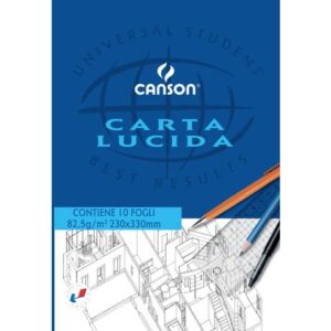 CANSON drawing pad white glossy paper 80 gsm 23x33 cm